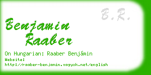 benjamin raaber business card